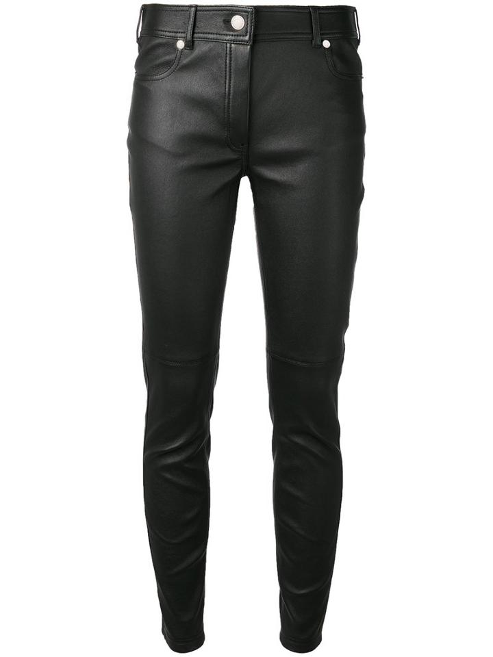 Givenchy Skinny Leather Trousers, Women's, Size: 36, Black, Lamb Skin/cotton/spandex/elastane/polyester