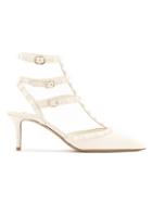Valentino Valentino Garavani Rockstud 66 Leather Pumps - White