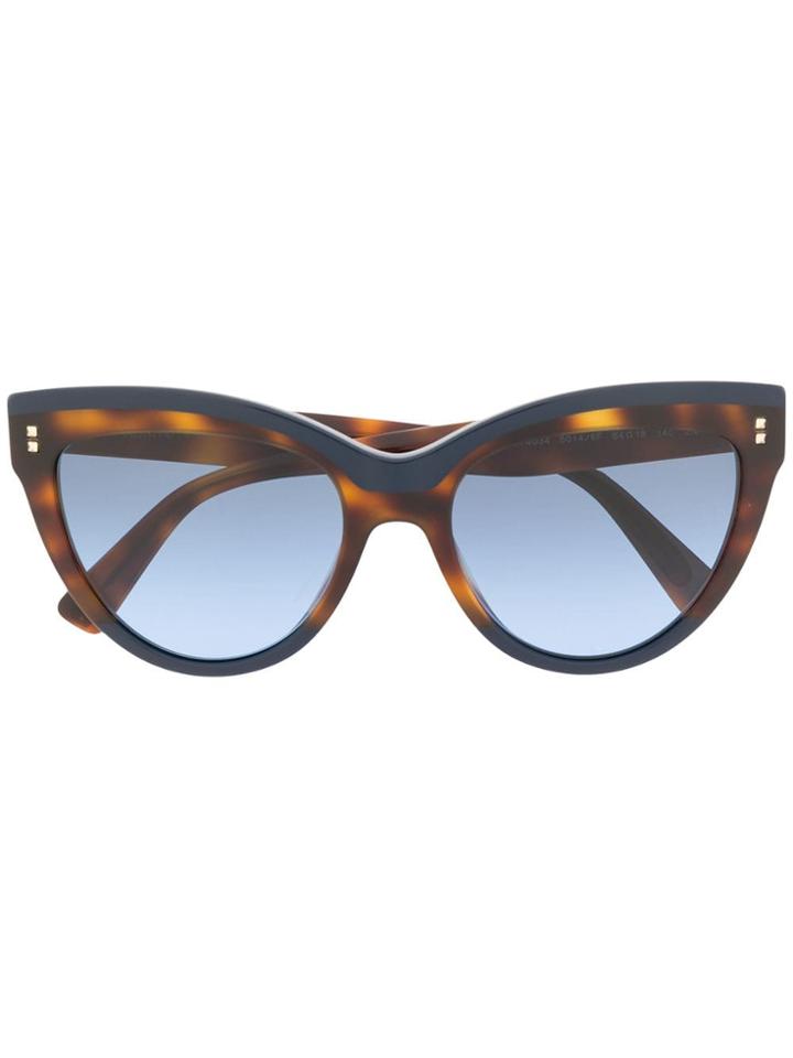 Valentino Eyewear Oversized Cat Eye Sunglasses - Brown