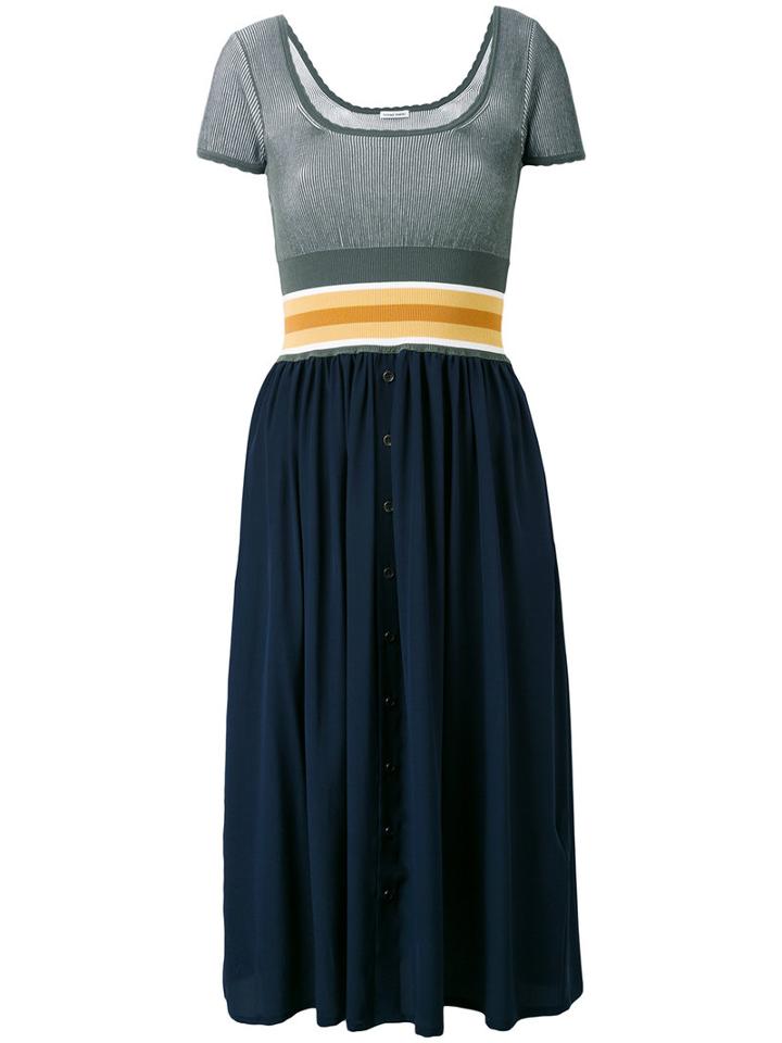 Tomas Maier - Waistband Dress - Women - Silk/polyester/viscose - 8, Green, Silk/polyester/viscose