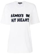 Markus Lupfer - Alex 'always In My Heart' T-shirt - Women - Cotton - M, White, Cotton