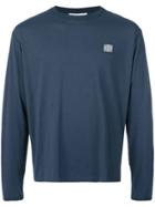 Stone Island Logo Long-sleeve Sweatshirt - Blue
