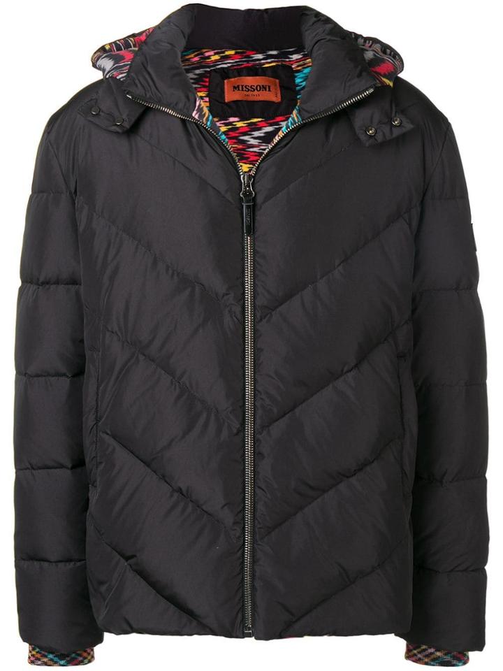 Missoni Hooded Down Jacket - Black