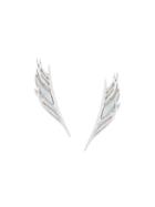 Shaun Leane 'white Feather' Drop Earrings, Women's, Metallic