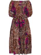 Stella Mccartney Jeny Off-shoulder Print Maxi Dress - Multicolour
