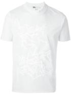 Y-3 Abstract Print Shortsleeved T-shirt, Men's, Size: Small, White, Organic Cotton