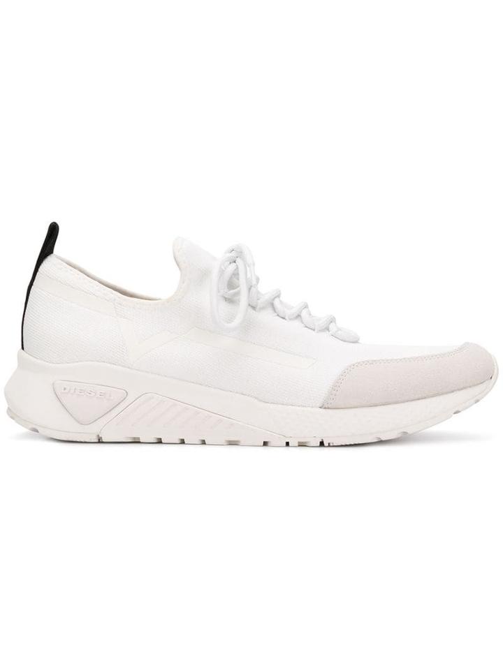 Diesel S-kby Stripe Sneakers - White