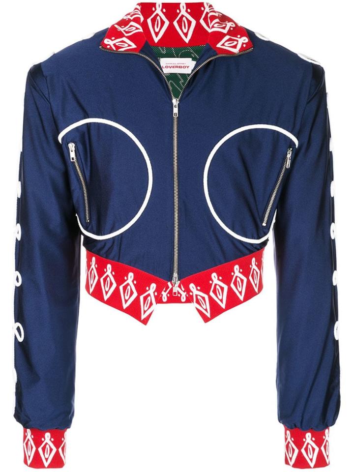 Charles Jeffrey Loverboy Paper Soldier Zipped Jacket - Blue