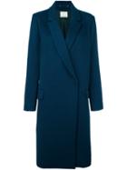 By Malene Birger 'rocket' Coat, Women's, Size: 36, Blue, Viscose/polyester/spandex/elastane