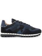 Valentino Camouflage Rockrunner Sneakers - Blue
