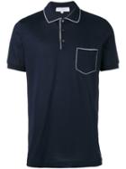 Salvatore Ferragamo Chest Pocket Polo Shirt, Men's, Size: Xxl, Blue, Cotton