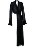Juan Hernandez Daels - Asymmetric Blouse - Women - Rayon - M, Black, Rayon