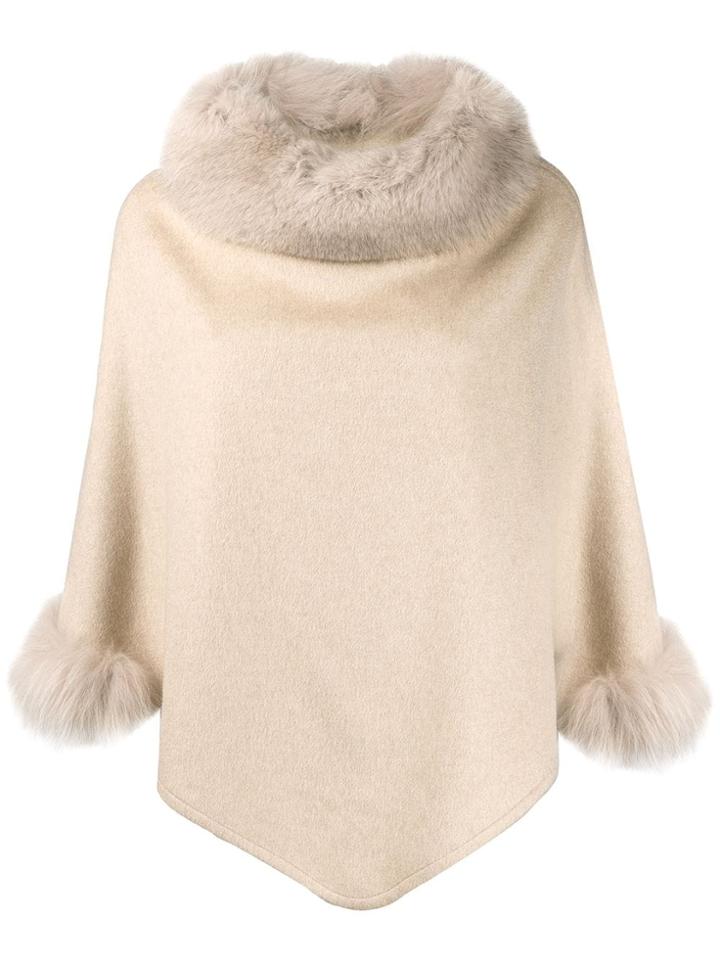 Max Mara Wide Sleeve Cape - Neutrals