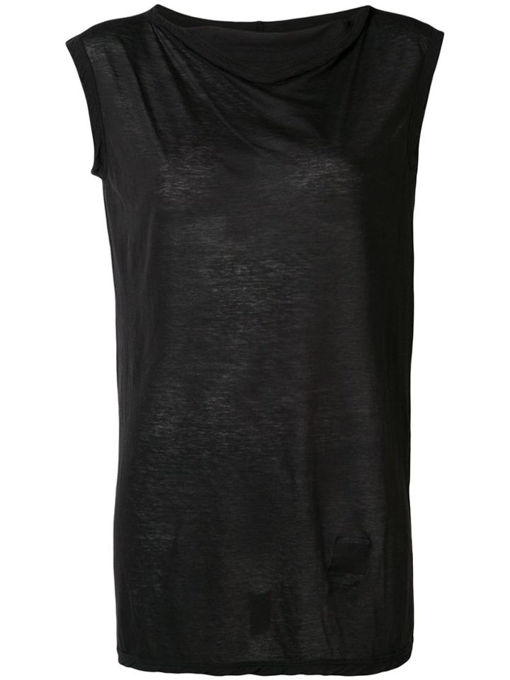 Rick Owens Drkshdw Sleeveless Fitted Sweater - Black
