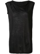 Rick Owens Drkshdw Sleeveless Fitted Sweater - Black