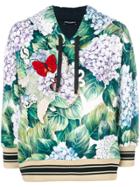 Dolce & Gabbana Hydrangea Printed Hoodie - Multicolour