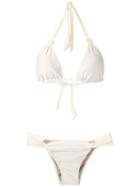 Adriana Degreas Silky Triangle Bikini Set - White