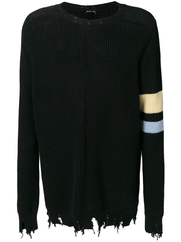 Riccardo Comi Distressed Jumper - Black