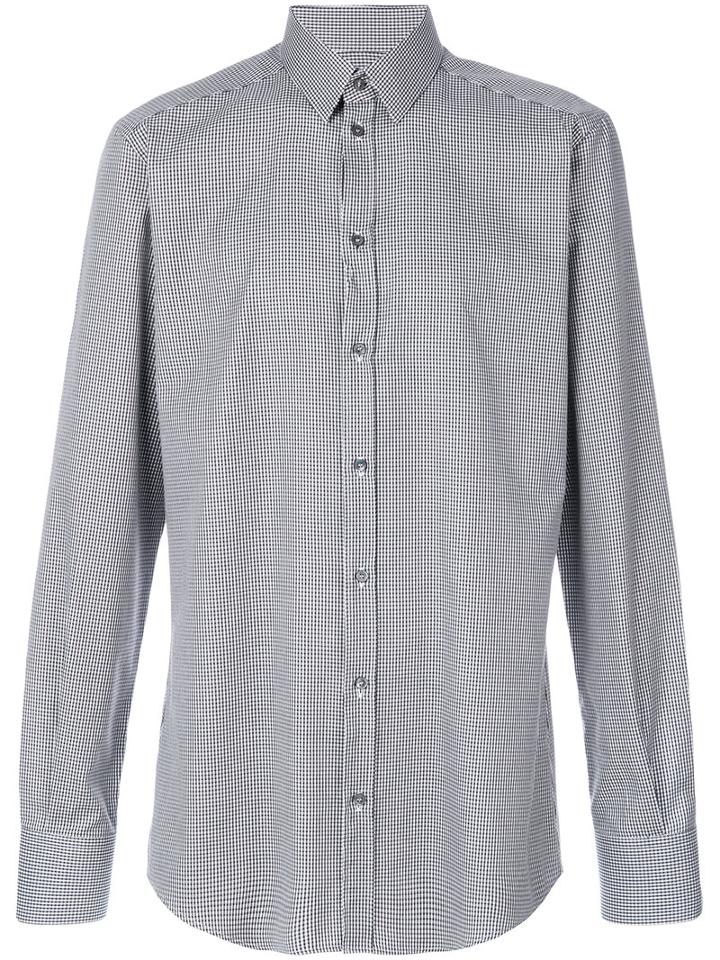 Dolce & Gabbana - Geometric Print Shirt - Men - Cotton - 40, Black, Cotton