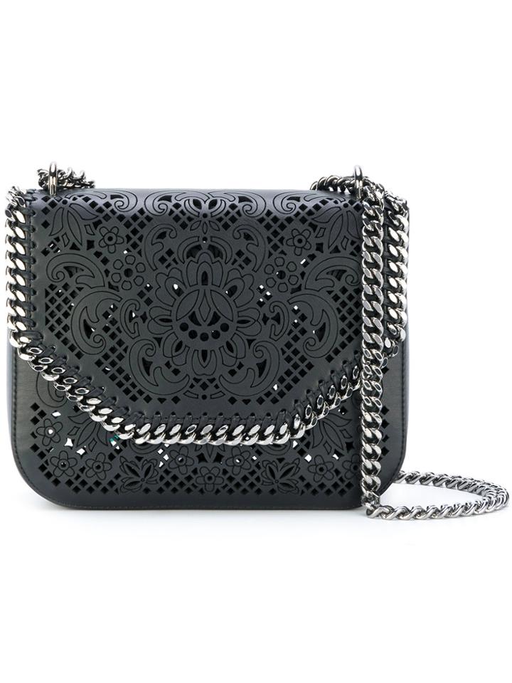 Stella Mccartney Falabella Box Lasercut Shoulder Bag - Black