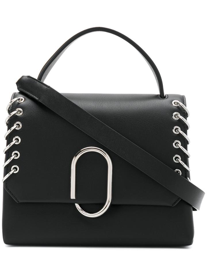 3.1 Phillip Lim Alix Mini Ring Trim Top Handle Tote - Black