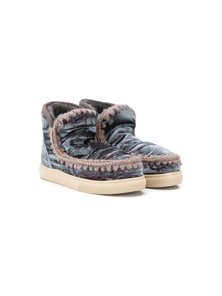 Mou Kids Snow Boots - Grey