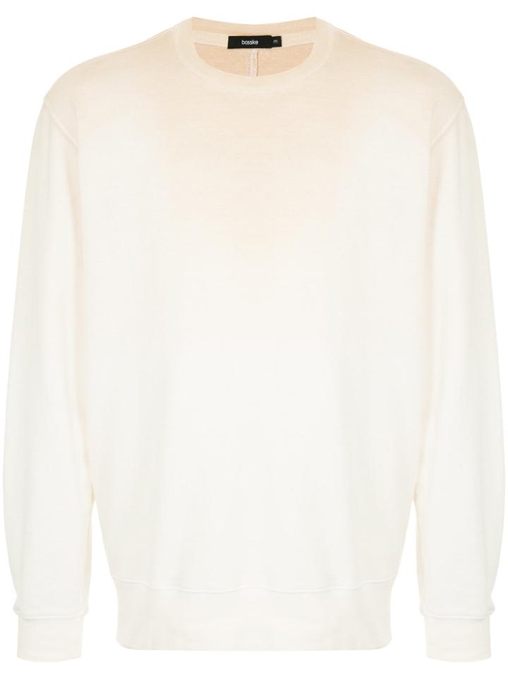 Bassike Ombre Long-sleeve Sweatshirt - Nude & Neutrals