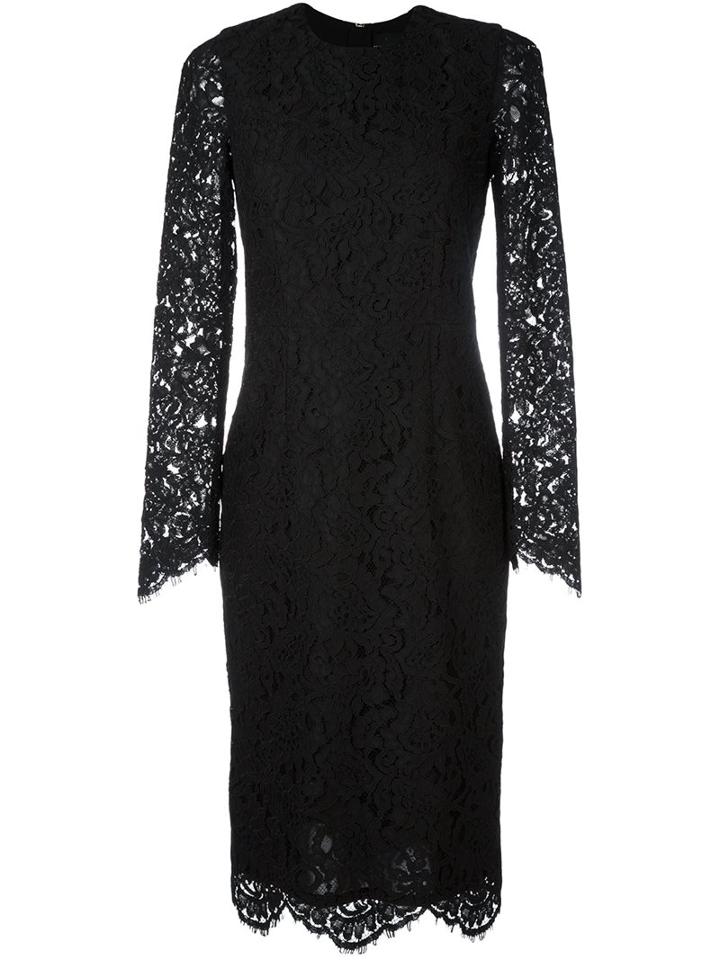 Marco Bologna Long-sleeve Lace Dress