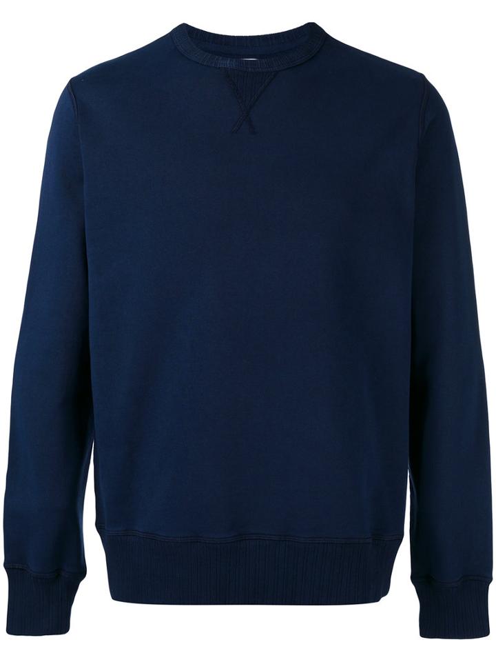 Doppiaa Crew Neck Sweatshirt, Men's, Size: Small, Blue, Cotton
