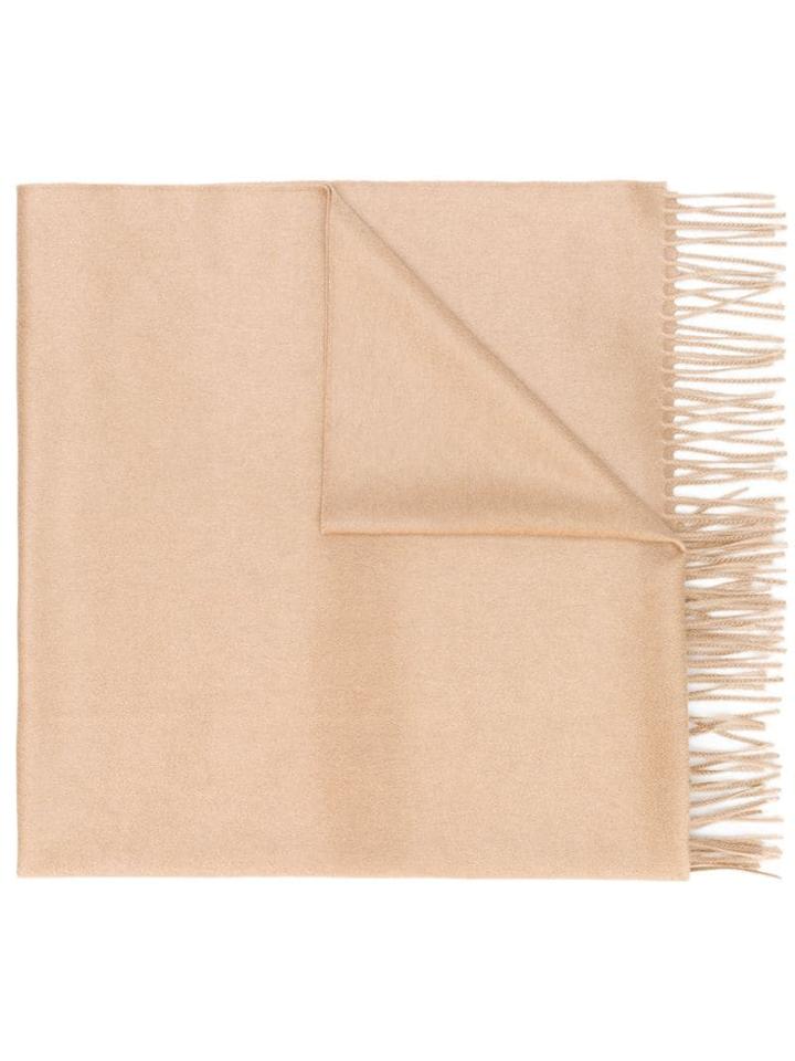 Max Mara Cashmere Fringed Scarf - Neutrals