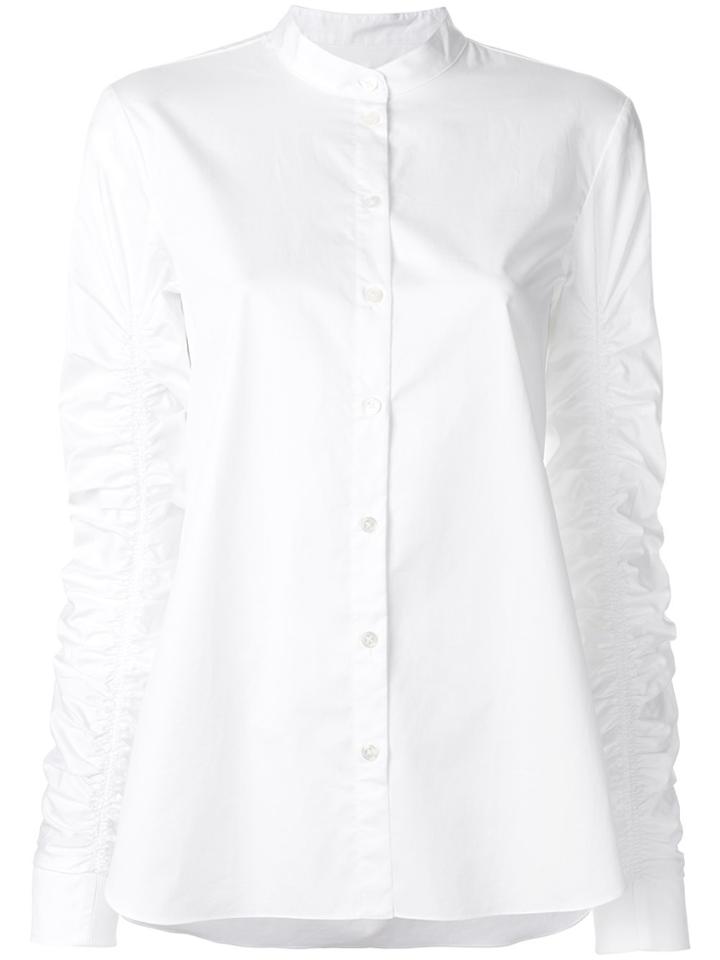 Tibi Ruffle Sleeve Shirt - White