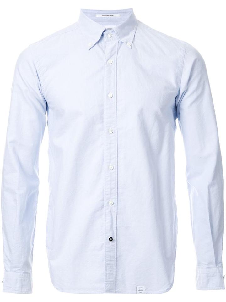 Bedwin & The Heartbreakers Classic Button Down Shirt, Men's, Size: 2, Blue, Cotton