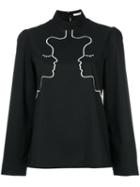 Vivetta - Montenegro Shirt - Women - Cotton/spandex/elastane - 44, Black, Cotton/spandex/elastane