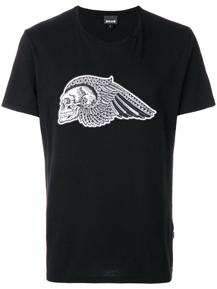 Just Cavalli Skull Patch T-shirt - Black