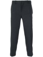 Neil Barrett - Cropped Trousers - Men - Cotton/polyester/spandex/elastane/virgin Wool - 46, Grey, Cotton/polyester/spandex/elastane/virgin Wool