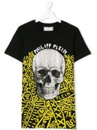 Philipp Plein Junior Teen Skull Print T-shirt - Black