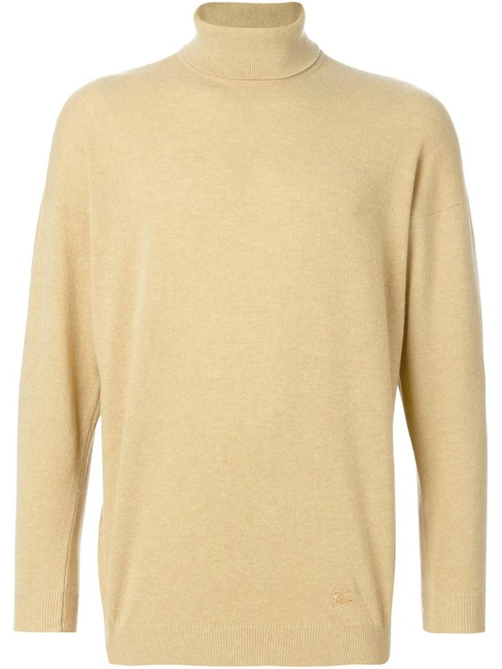 Burberry Vintage Turtle Neck Sweater - Yellow & Orange