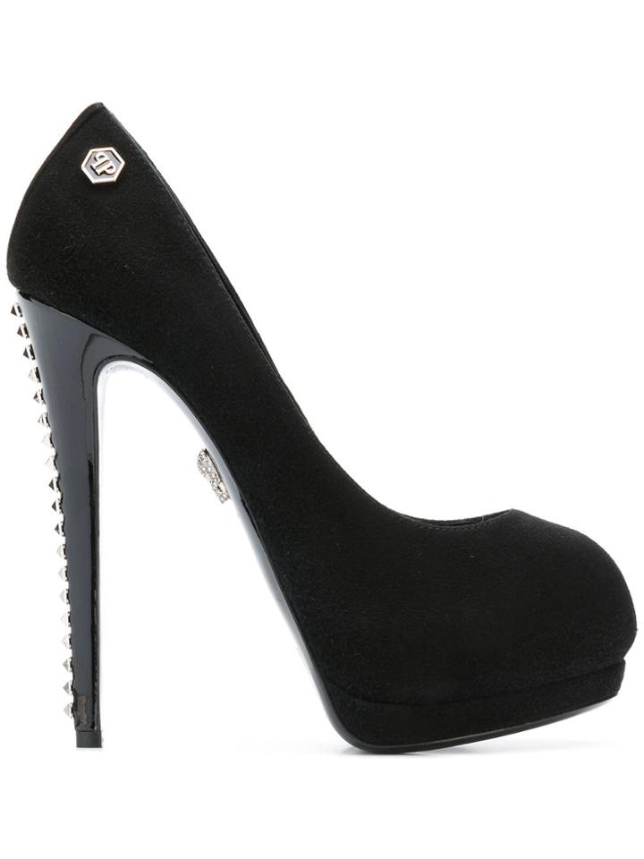 Philipp Plein Strong Stud-embellished Pumps - Black