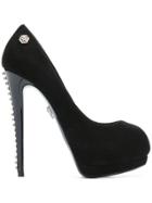 Philipp Plein Strong Stud-embellished Pumps - Black