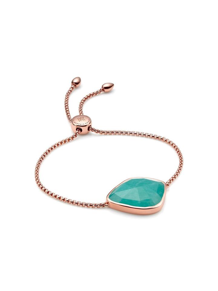 Monica Vinader Rp Siren Nugget Cocktail Chain Amazonite Bracelet -