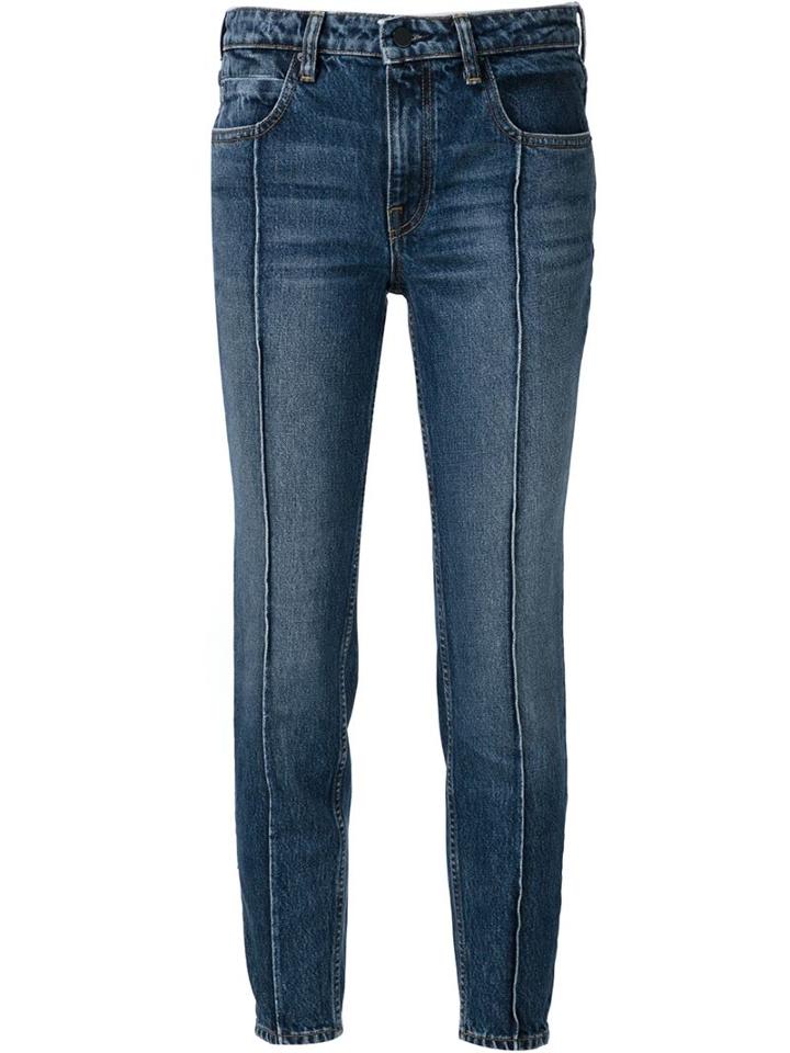 Alexander Wang Cropped Jeans, Women's, Size: 24, Blue, Cotton