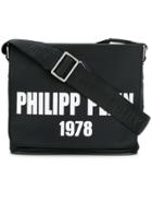 Philipp Plein Branded Messenger Bag - Black