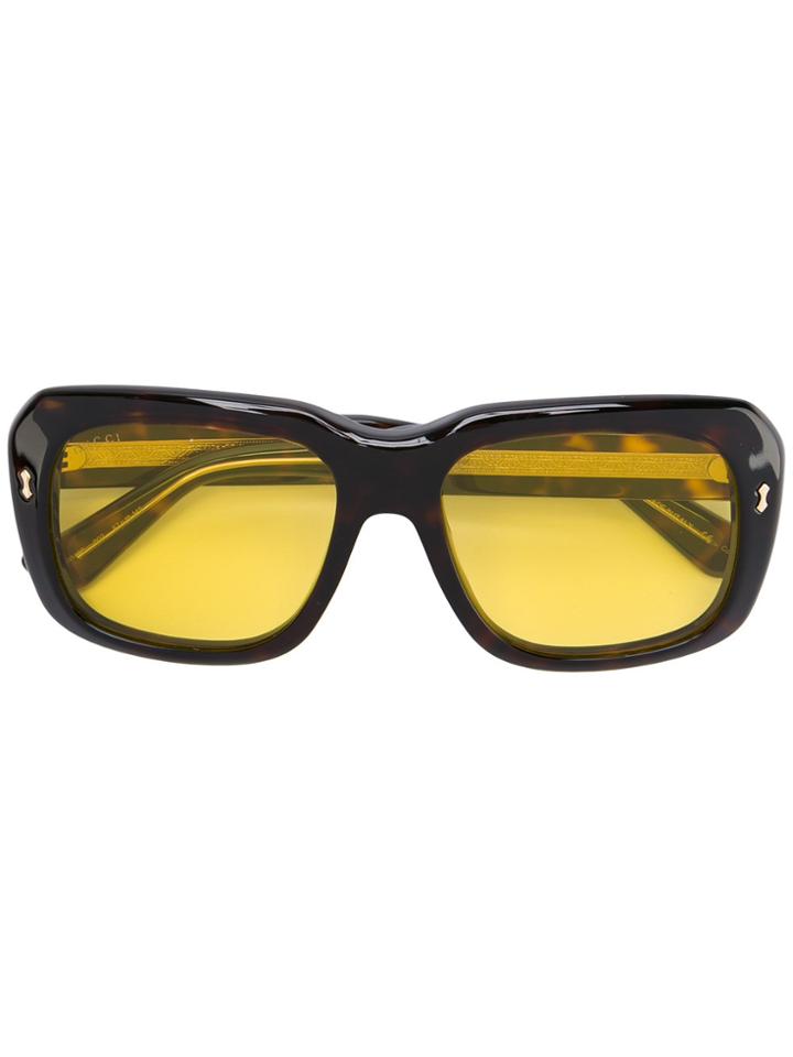 Gucci Eyewear Square Frame Sunglasses - Brown