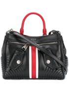 Moschino Web Striped Shoulder Bag - Black