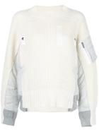 Sacai Crewneck Sweater - White