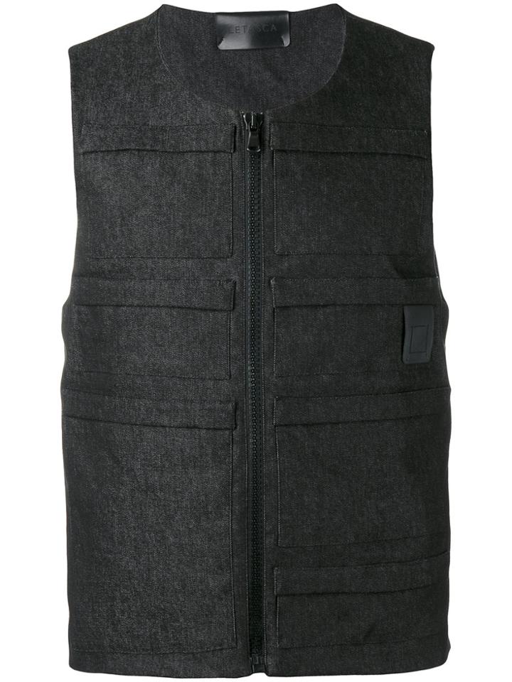 Letasca Denim Vest - Black