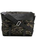 Balmain Camouflage Satchel Bag - Black