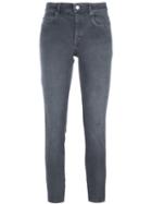 Isabel Marant Étoile Washed Skinny Jeans, Women's, Size: 40, Grey, Cotton/spandex/elastane/polyester