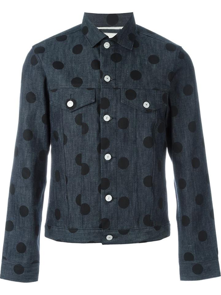 Ps By Paul Smith Polka Dot Denim Jacket