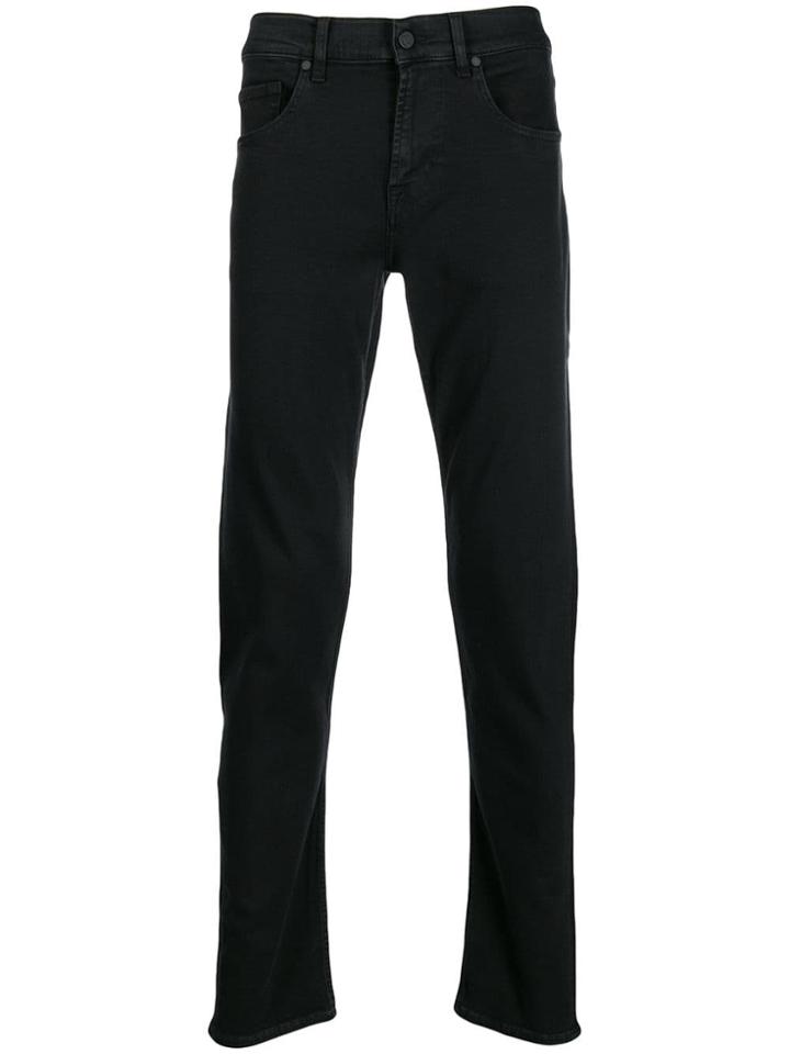 7 For All Mankind Slimmy Tapered Jeans - Black